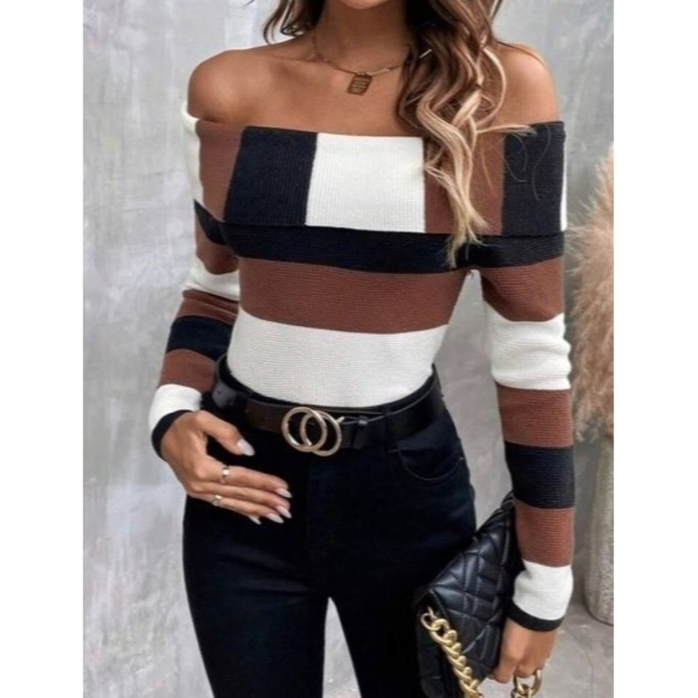 Off Shoulder Pullovers - image 3